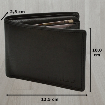 RFID Schutz Links Händergeldbörse Herren Brieftasche feines Nappaleder von Spirit of Nature